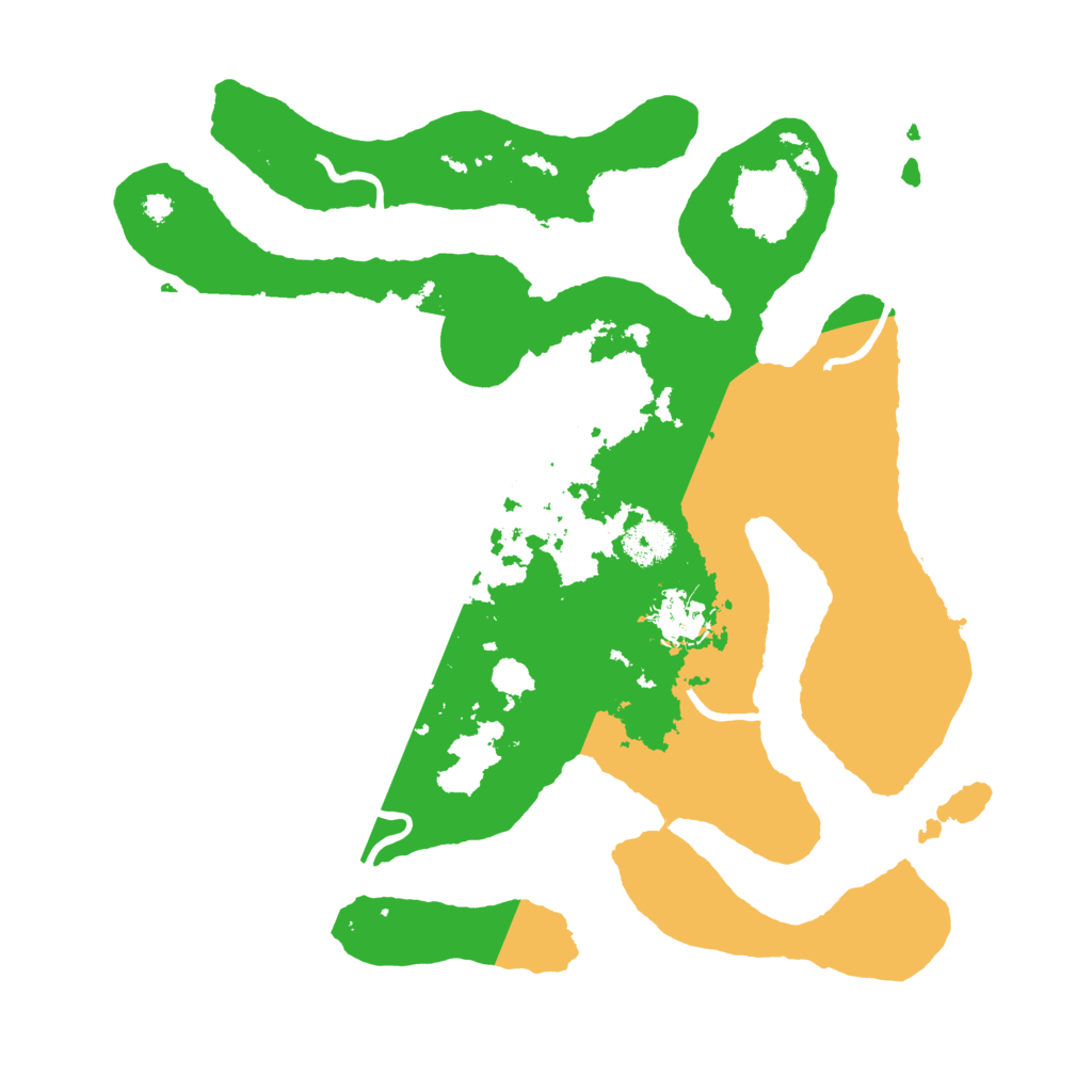 Biome Rust Map: Procedural Map, Size: 3500, Seed: 2288707