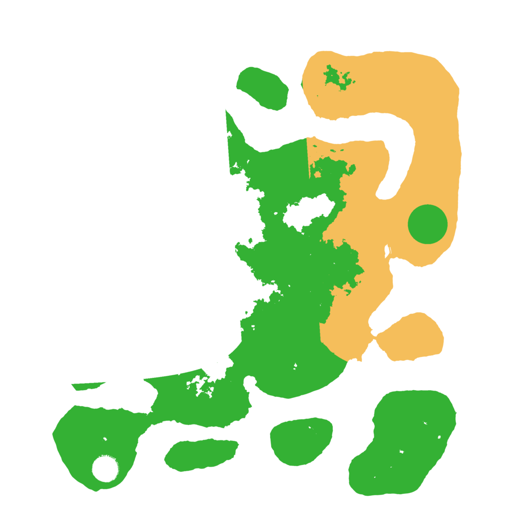 Biome Rust Map: Barren, Size: 3500, Seed: 3227272