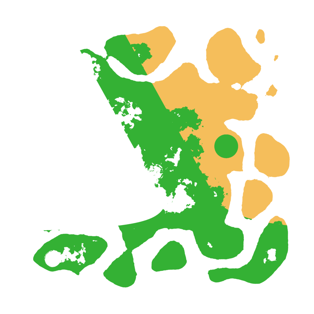 Biome Rust Map: Barren, Size: 3500, Seed: 4106330