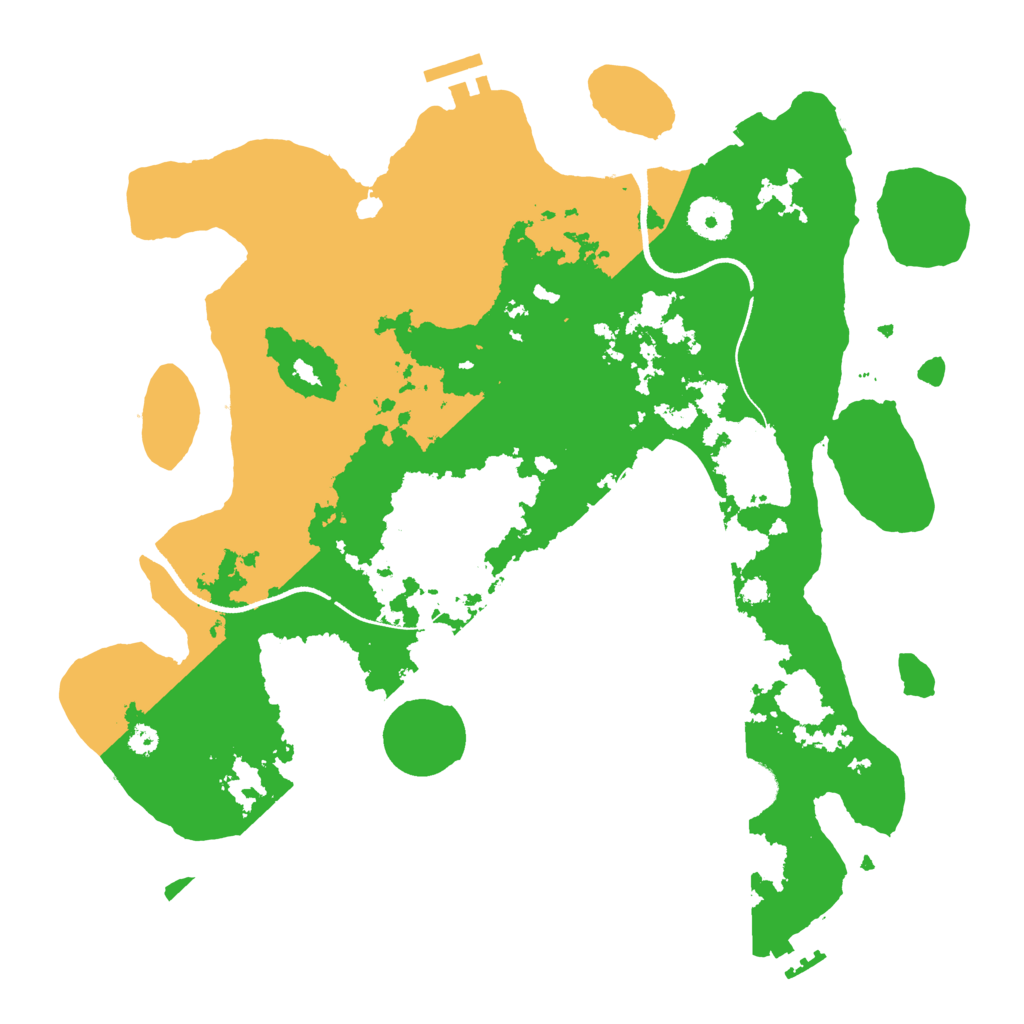Biome Rust Map: Procedural Map, Size: 3500, Seed: 3121719
