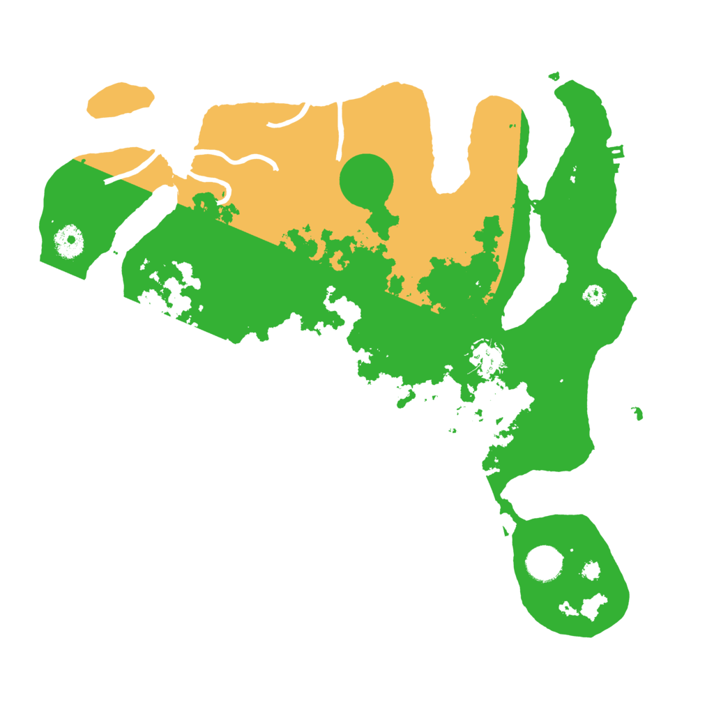 Biome Rust Map: Procedural Map, Size: 3500, Seed: 3247905