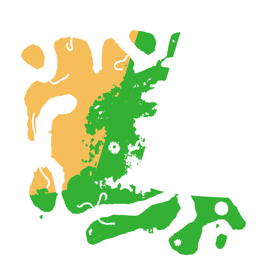 Biome Rust Map: Procedural Map, Size: 3500, Seed: 4824196