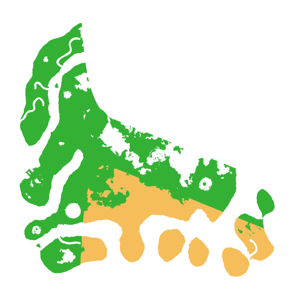 Biome Rust Map: Procedural Map, Size: 3500, Seed: 4710611