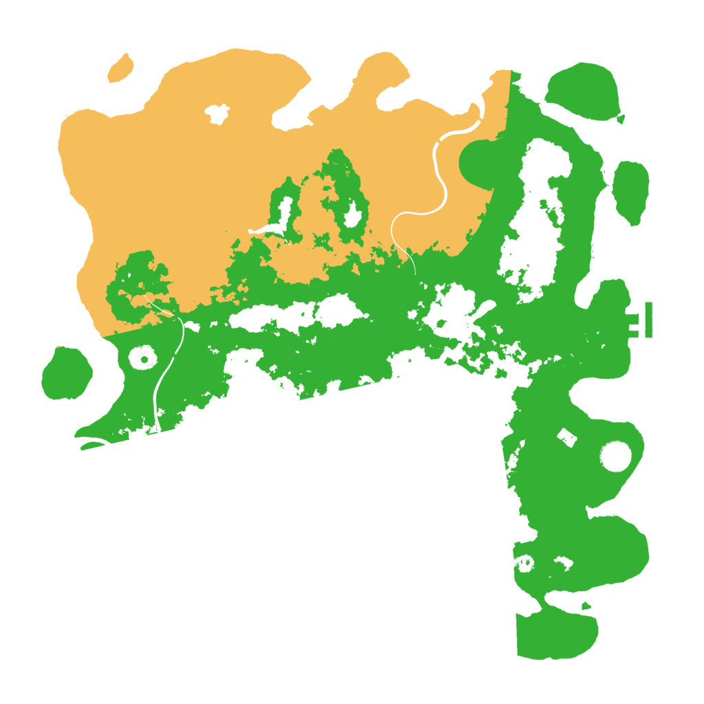 Biome Rust Map: Procedural Map, Size: 4000, Seed: 15151325