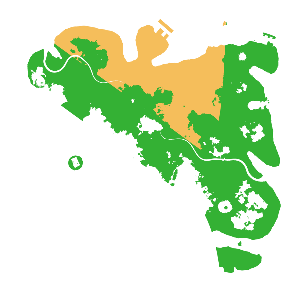 Biome Rust Map: Procedural Map, Size: 3500, Seed: 4881695