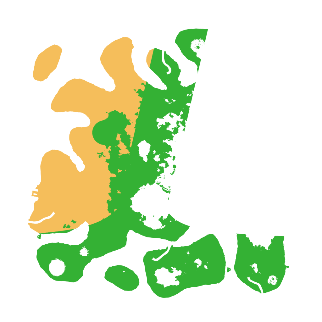 Biome Rust Map: Procedural Map, Size: 3500, Seed: 1543378