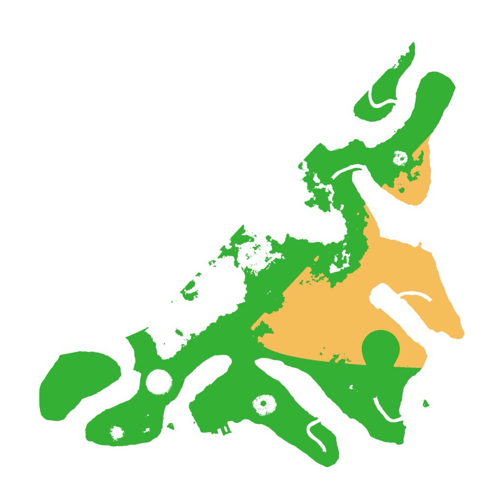 Biome Rust Map: Procedural Map, Size: 3500, Seed: 5308027