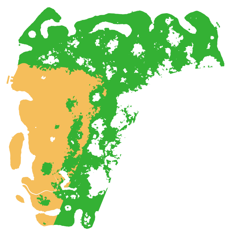 Biome Rust Map: Procedural Map, Size: 6000, Seed: 2060293819