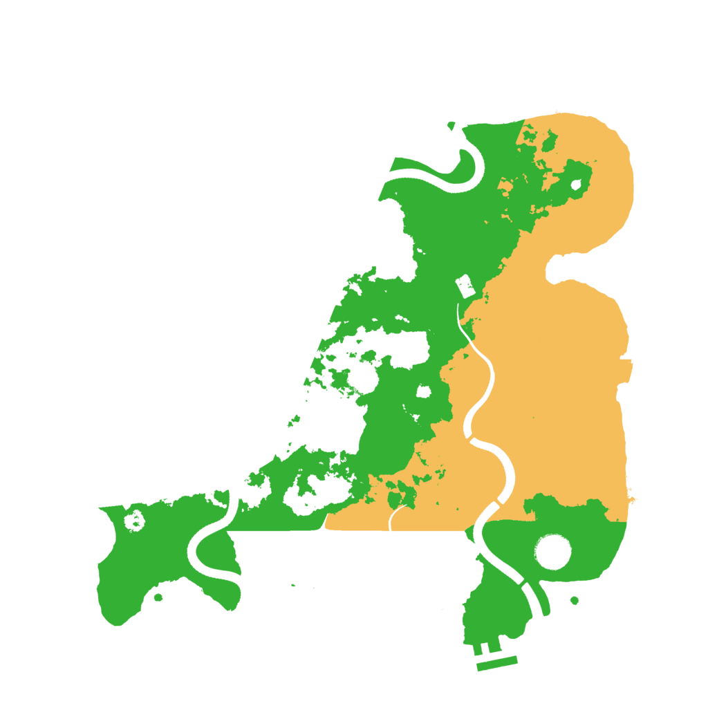 Biome Rust Map: Procedural Map, Size: 3500, Seed: 5108524