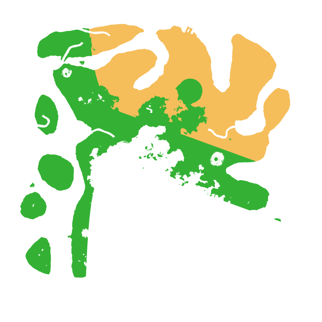 Biome Rust Map: Procedural Map, Size: 3500, Seed: 191325