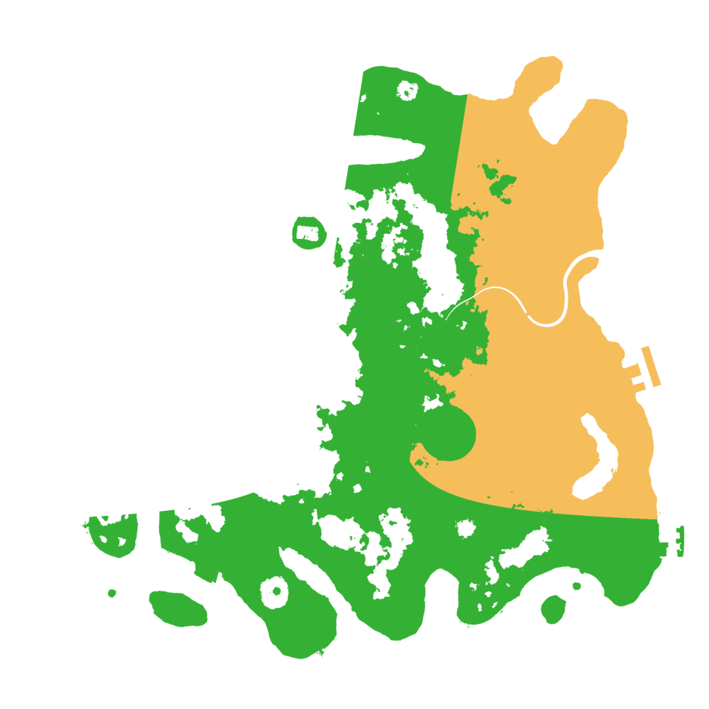 Biome Rust Map: Procedural Map, Size: 3500, Seed: 1663620