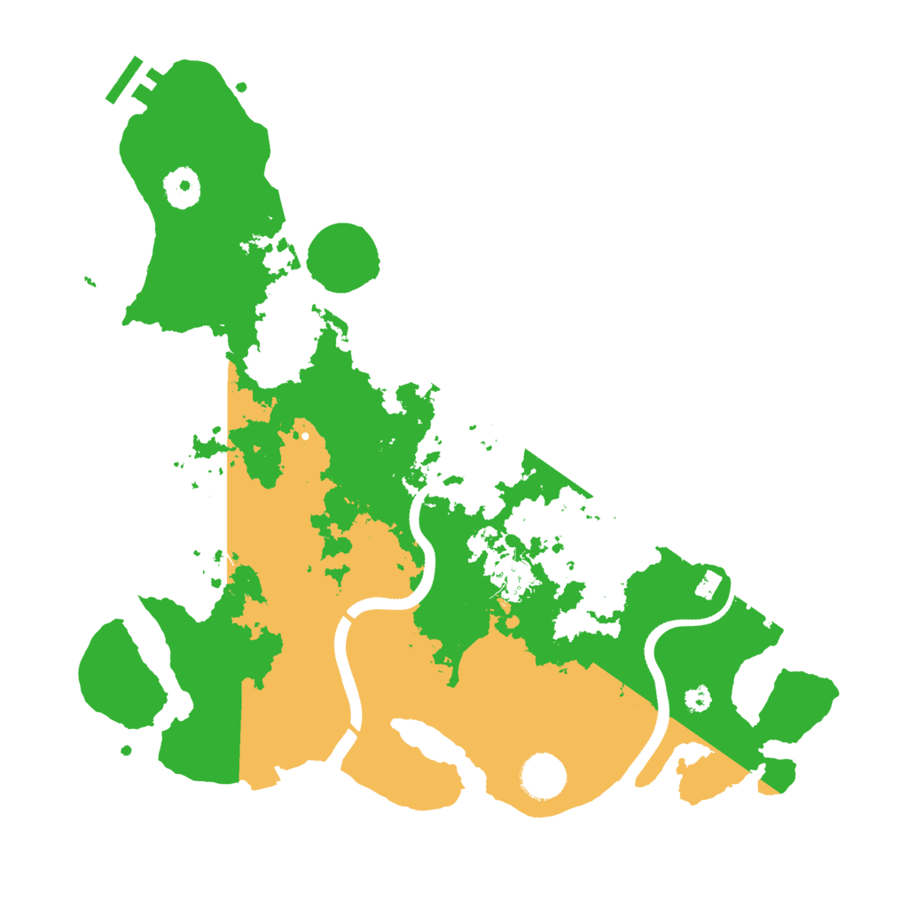 Biome Rust Map: Procedural Map, Size: 3500, Seed: 64600