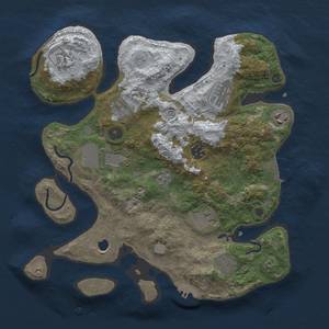 Thumbnail Rust Map: Procedural Map, Size: 3500, Seed: 5802533, 19 Monuments