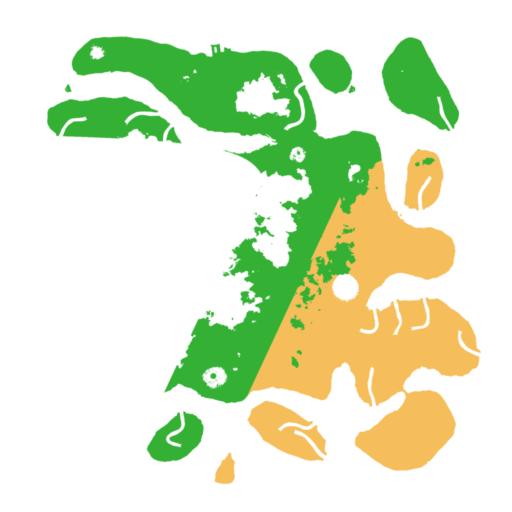 Biome Rust Map: Procedural Map, Size: 3500, Seed: 5434025