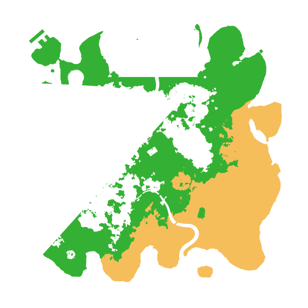 Biome Rust Map: Procedural Map, Size: 3500, Seed: 5940773