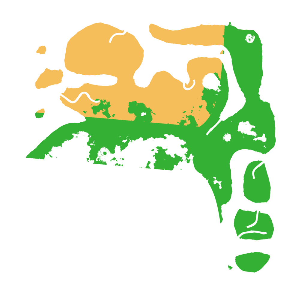 Biome Rust Map: Procedural Map, Size: 3500, Seed: 4586448