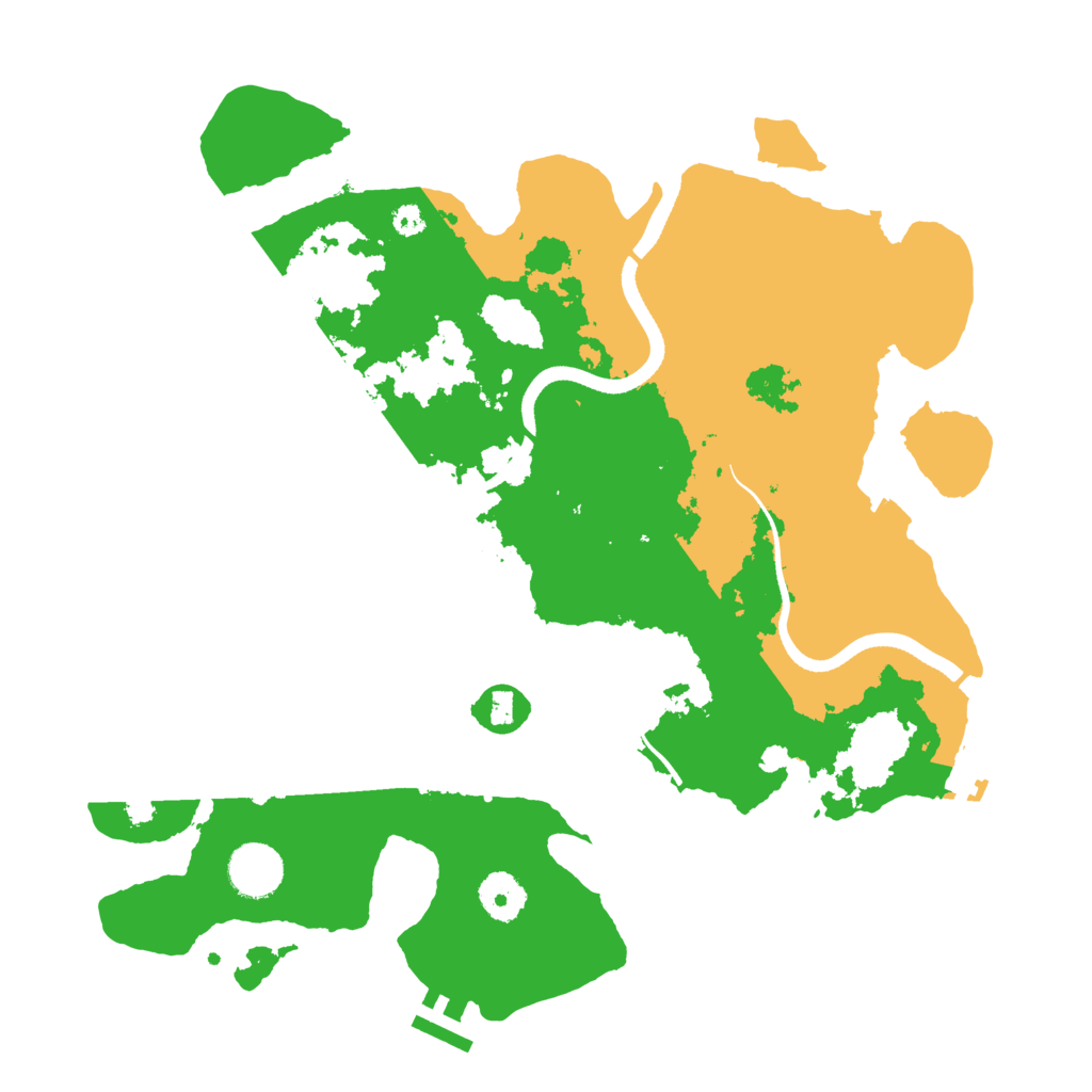 Biome Rust Map: Procedural Map, Size: 3500, Seed: 1501944