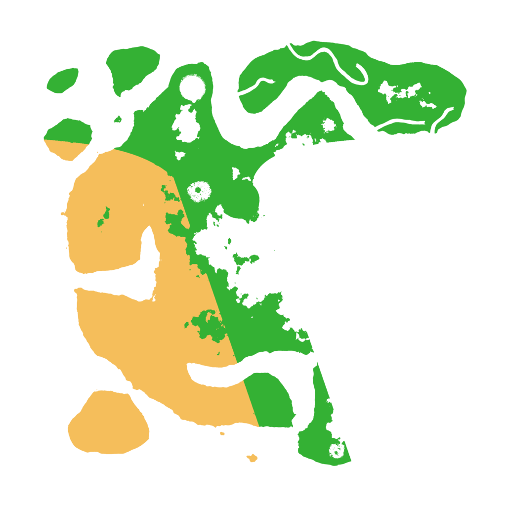 Biome Rust Map: Procedural Map, Size: 3500, Seed: 3778429