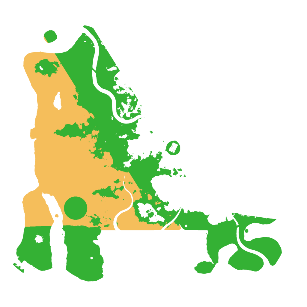 Biome Rust Map: Procedural Map, Size: 3500, Seed: 5484730