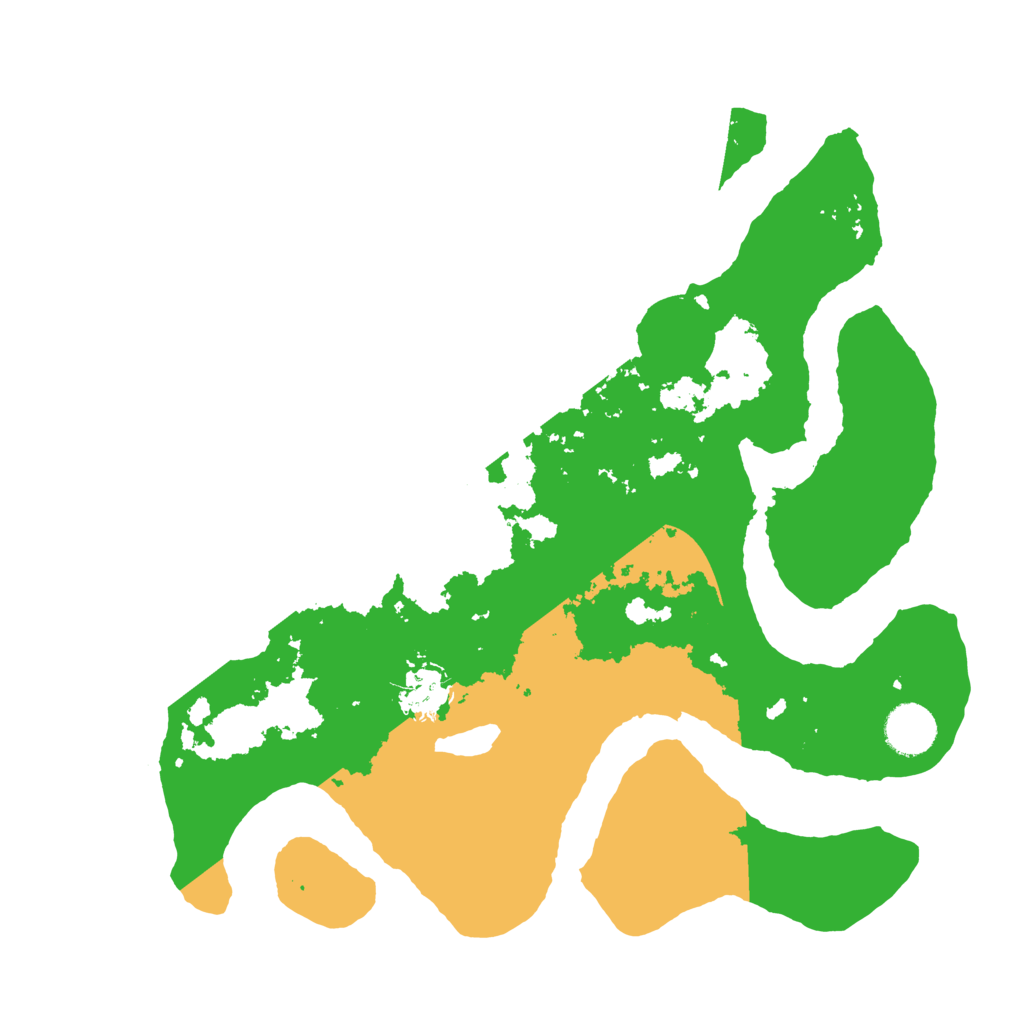 Biome Rust Map: Barren, Size: 3500, Seed: 691893