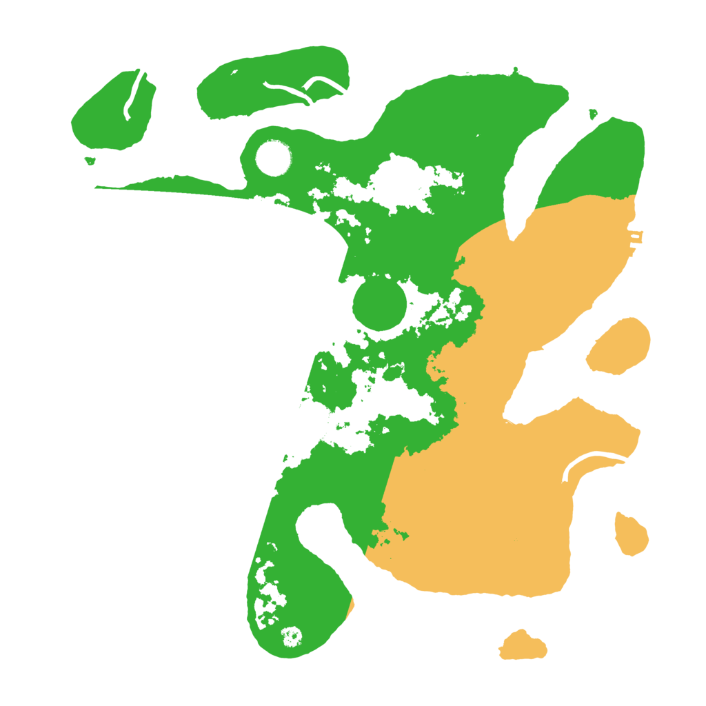 Biome Rust Map: Procedural Map, Size: 3500, Seed: 3067491