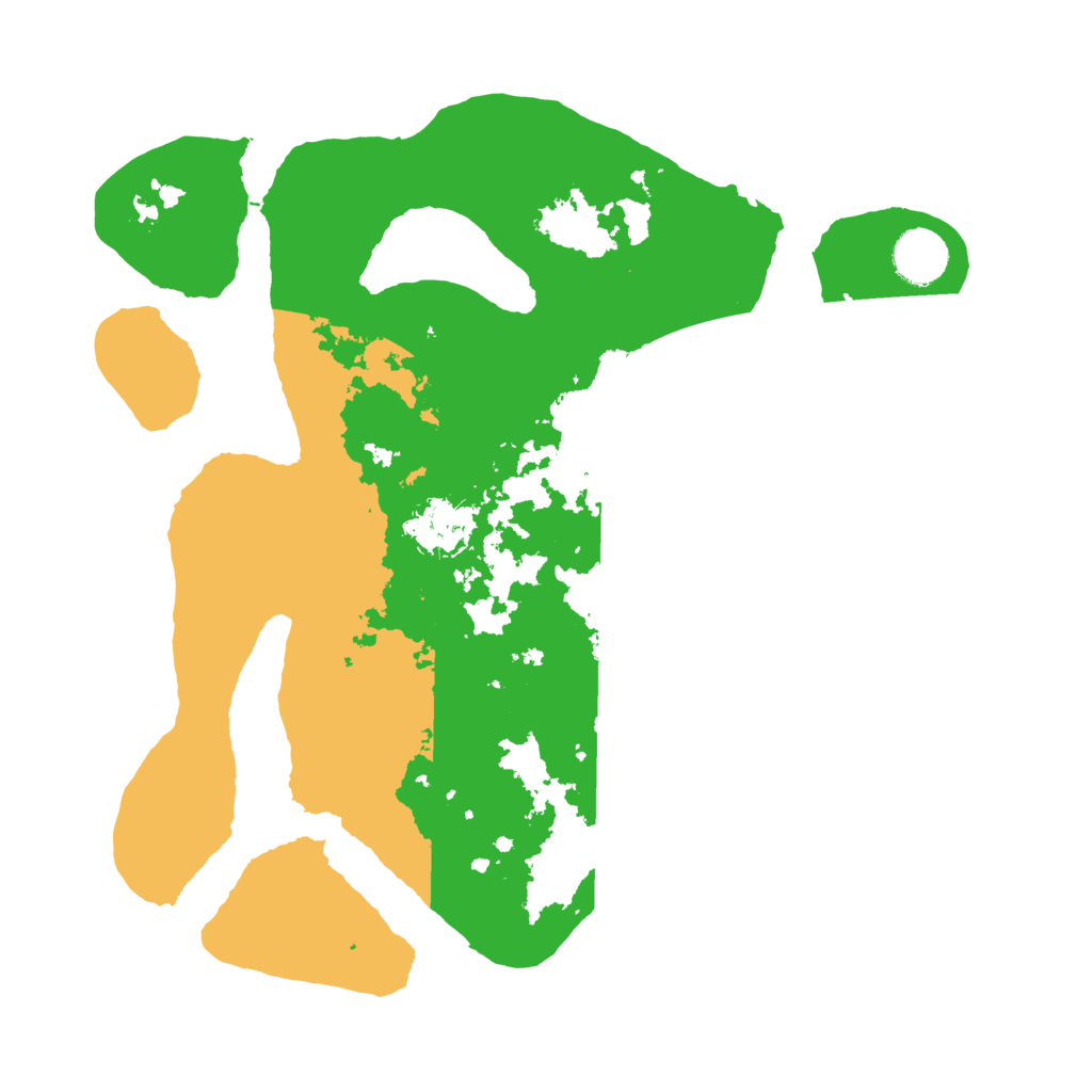 Biome Rust Map: Barren, Size: 3500, Seed: 5164726