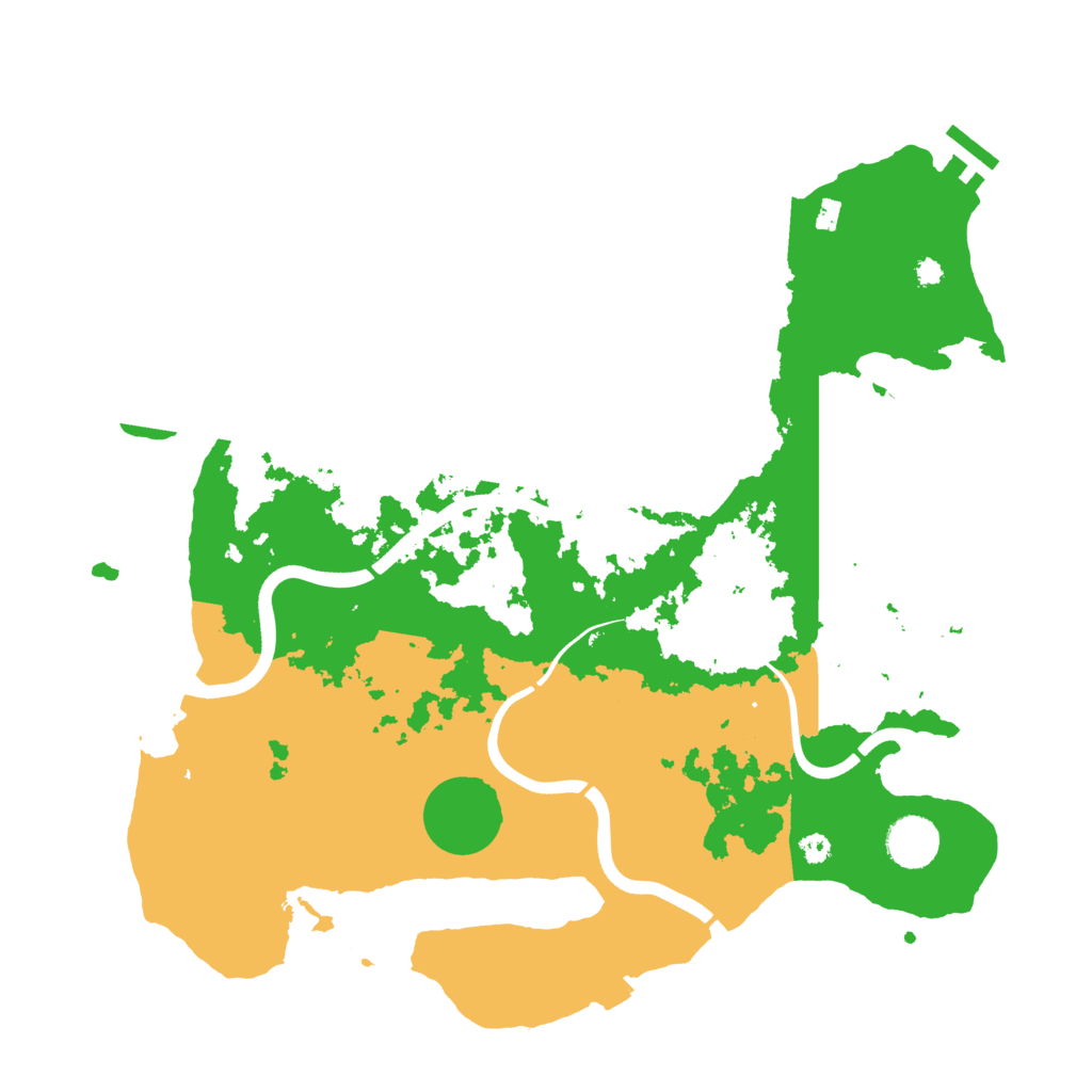 Biome Rust Map: Procedural Map, Size: 3700, Seed: 1418492760