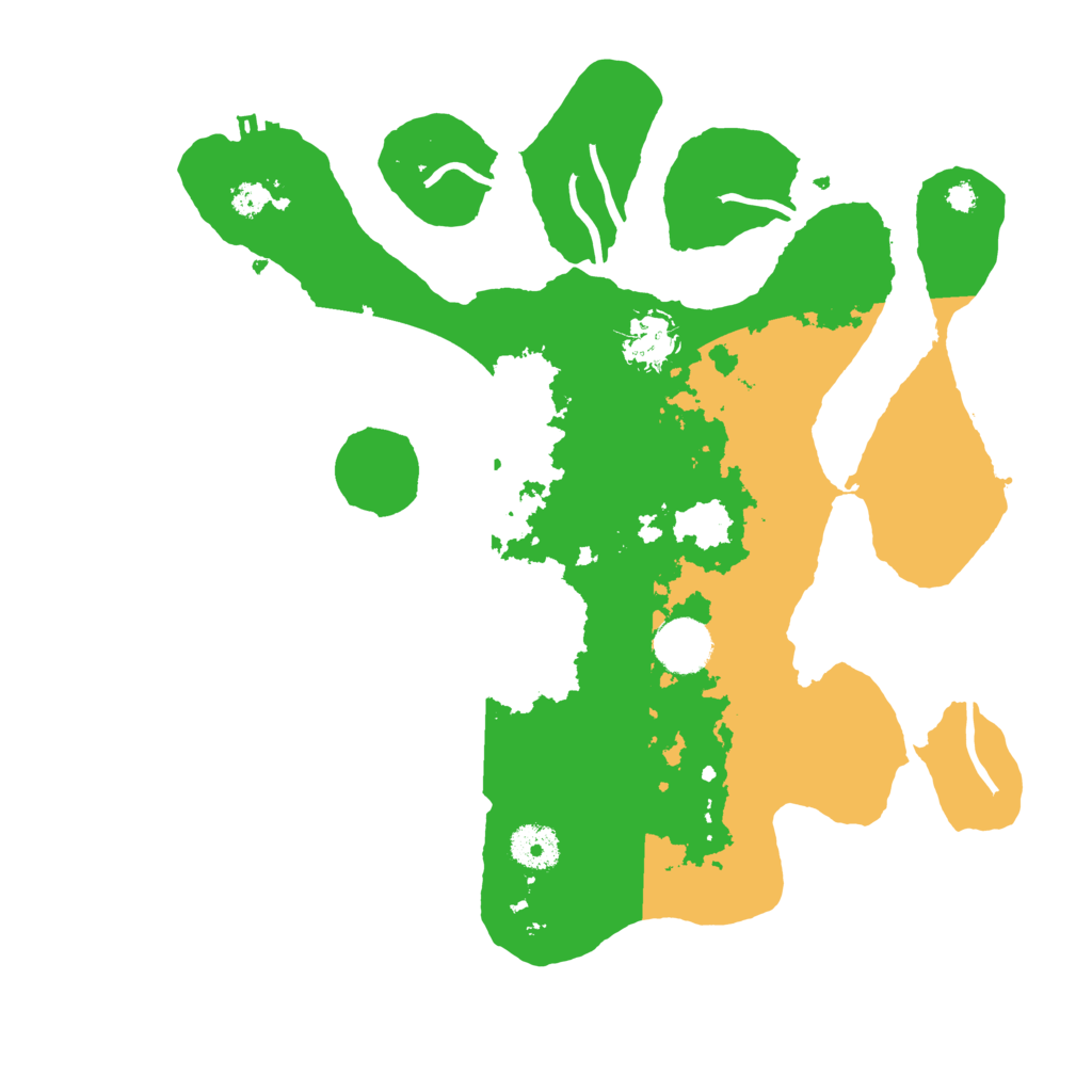 Biome Rust Map: Procedural Map, Size: 3500, Seed: 419951