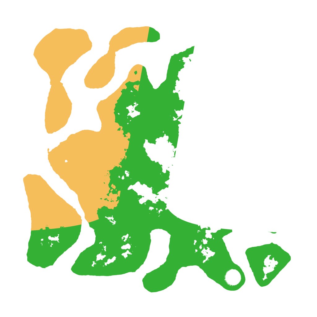 Biome Rust Map: Barren, Size: 3500, Seed: 5124