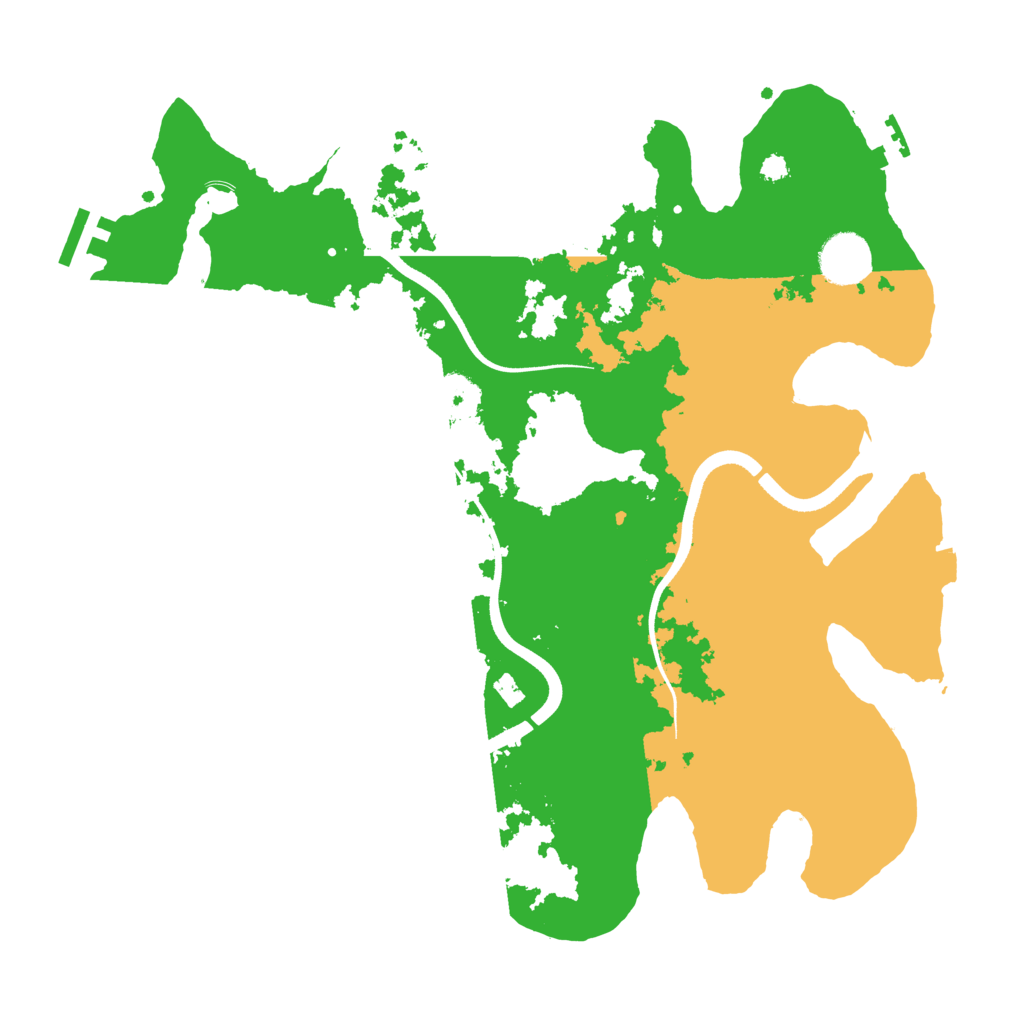 Biome Rust Map: Procedural Map, Size: 3500, Seed: 235986