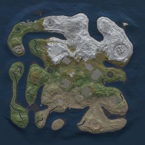 Thumbnail Rust Map: Procedural Map, Size: 3500, Seed: 4222951, 19 Monuments