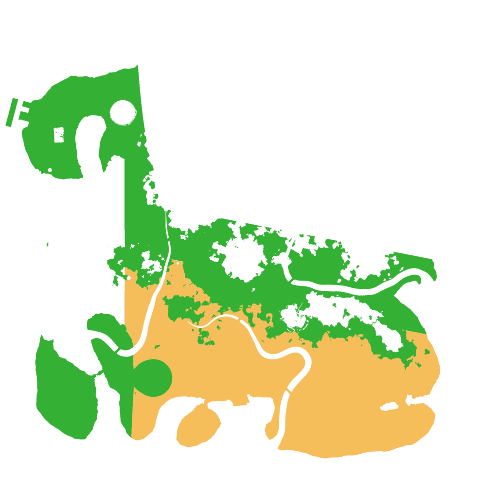 Biome Rust Map: Procedural Map, Size: 3500, Seed: 4222951