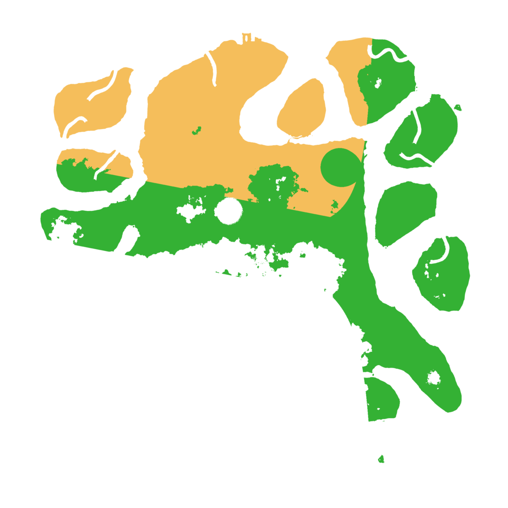 Biome Rust Map: Procedural Map, Size: 3500, Seed: 1456503