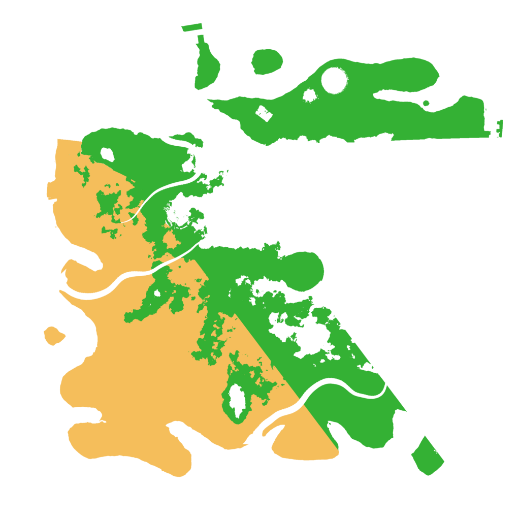 Biome Rust Map: Procedural Map, Size: 3500, Seed: 2309586