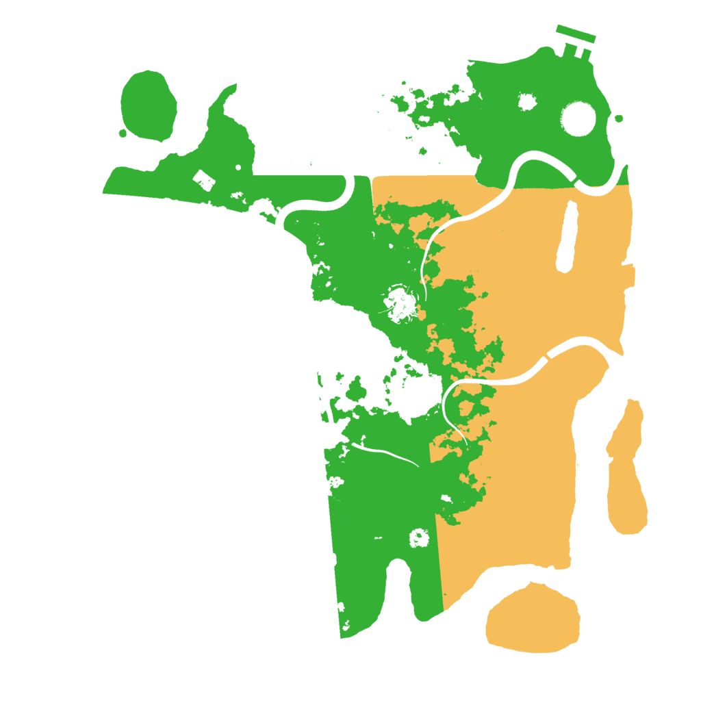 Biome Rust Map: Procedural Map, Size: 3550, Seed: 493031