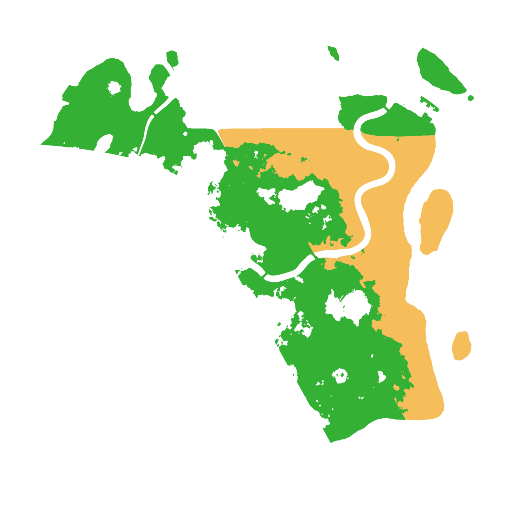 Biome Rust Map: Procedural Map, Size: 3500, Seed: 5049459