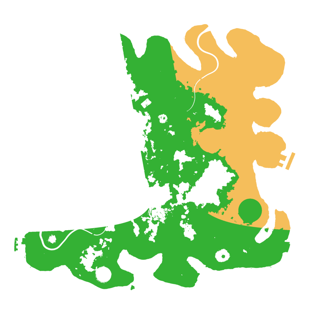 Biome Rust Map: Procedural Map, Size: 3550, Seed: 62229