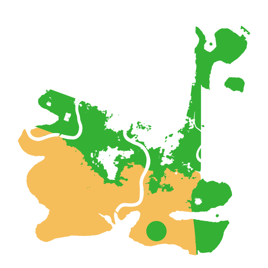 Biome Rust Map: Procedural Map, Size: 3500, Seed: 2377982