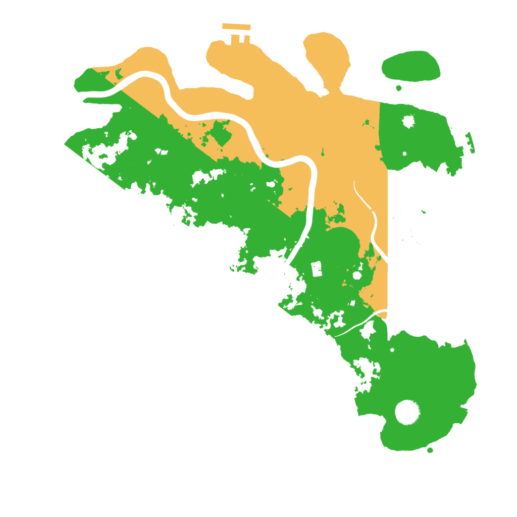 Biome Rust Map: Procedural Map, Size: 3700, Seed: 412083665