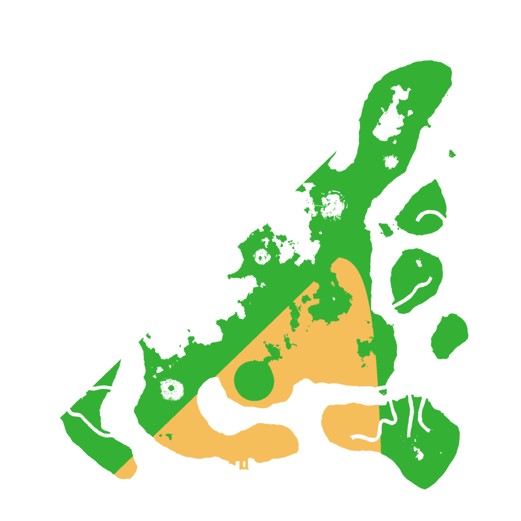 Biome Rust Map: Procedural Map, Size: 3500, Seed: 2511773