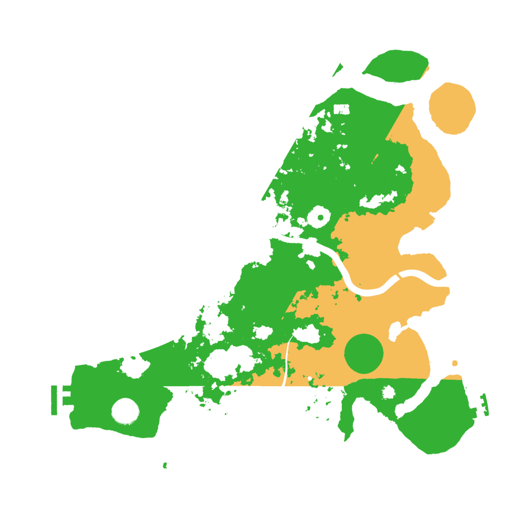Biome Rust Map: Procedural Map, Size: 3500, Seed: 3664997