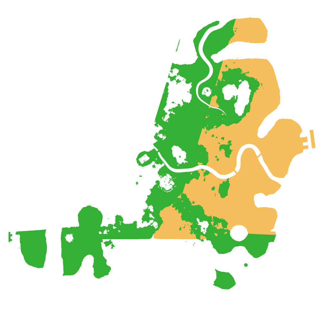 Biome Rust Map: Procedural Map, Size: 3500, Seed: 4941182