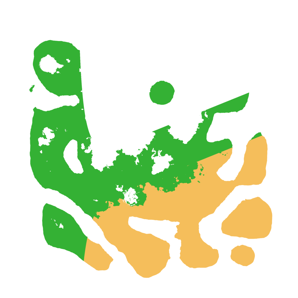 Biome Rust Map: Barren, Size: 3500, Seed: 1057112