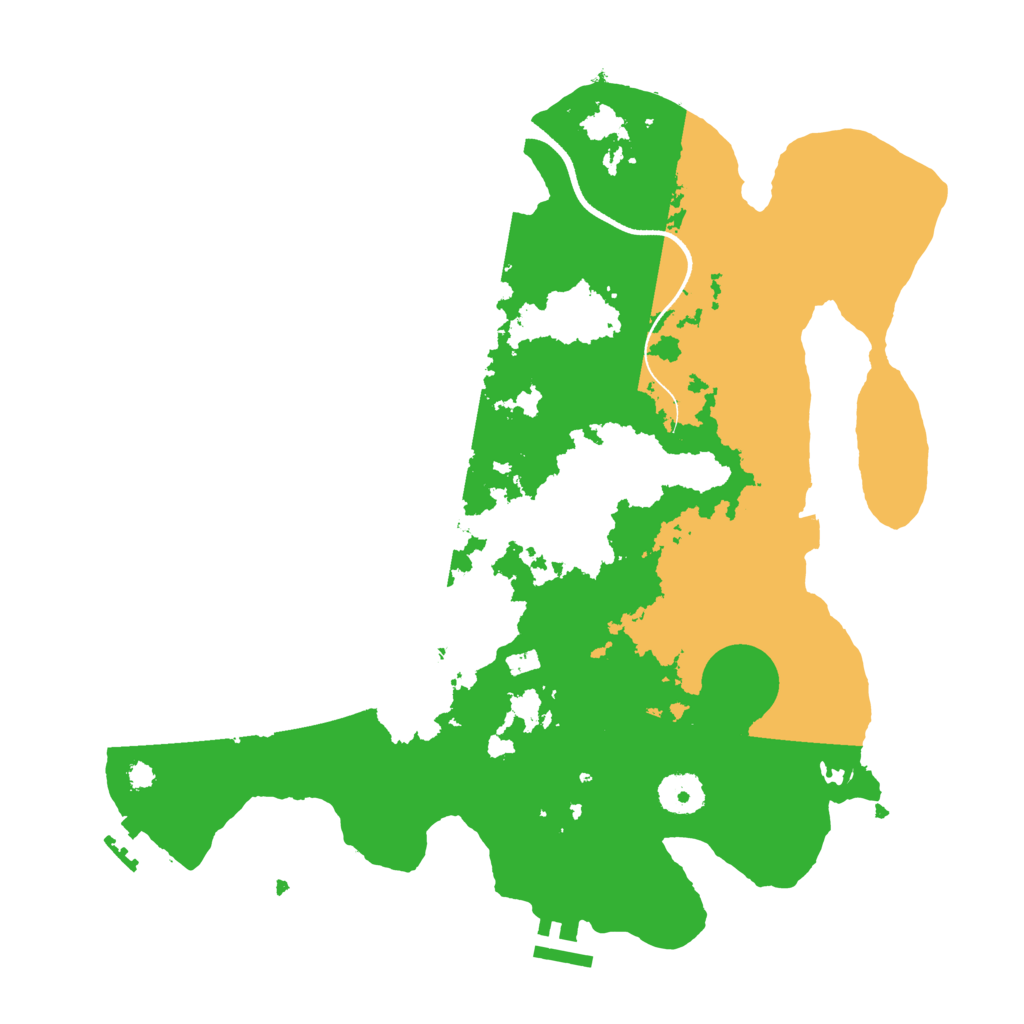 Biome Rust Map: Procedural Map, Size: 3500, Seed: 5141138