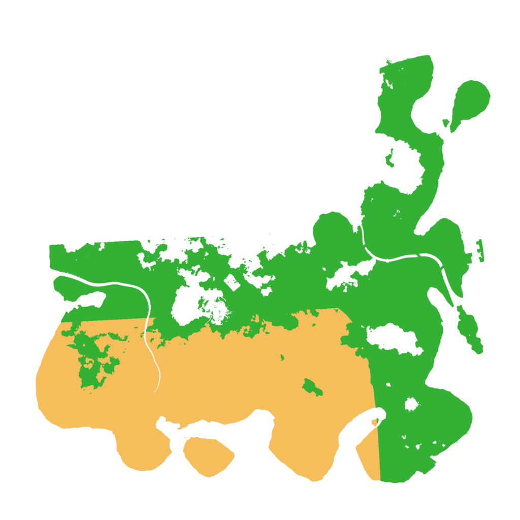 Biome Rust Map: Procedural Map, Size: 3500, Seed: 1313598