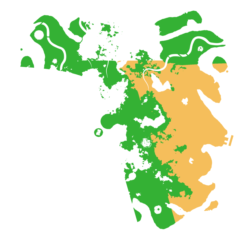 Biome Rust Map: Procedural Map, Size: 4500, Seed: 4158947