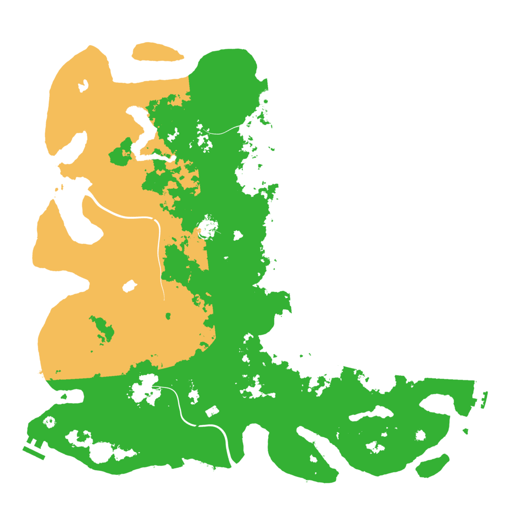 Biome Rust Map: Procedural Map, Size: 4500, Seed: 1088486