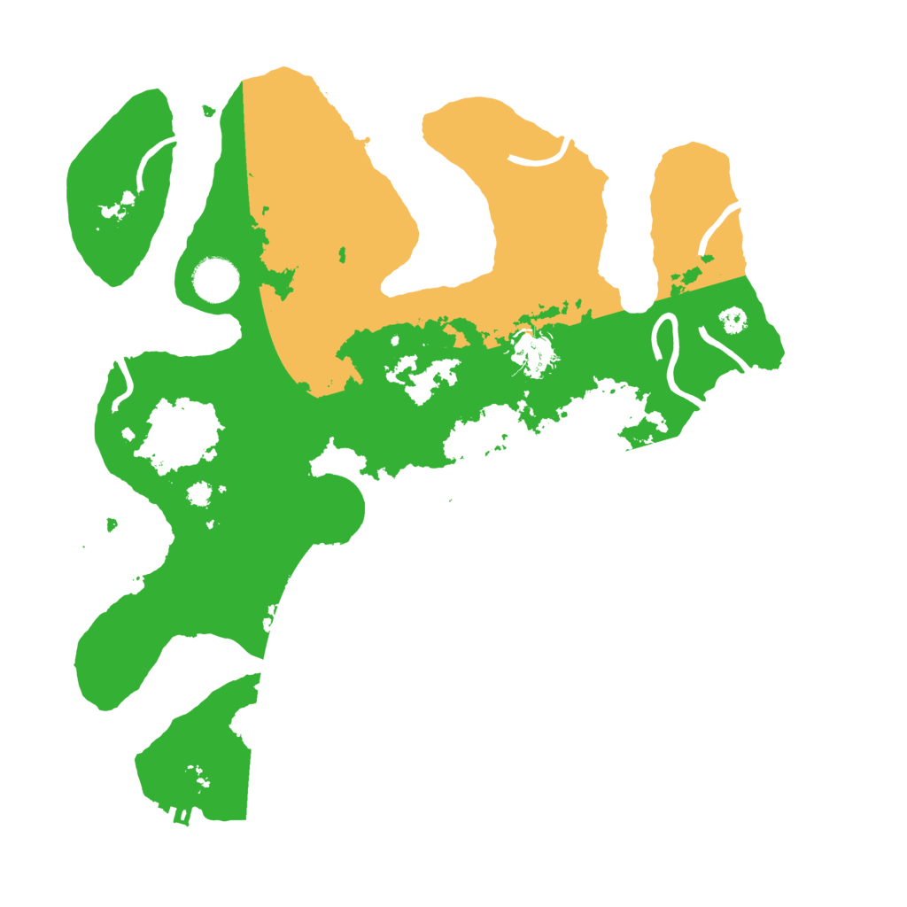 Biome Rust Map: Procedural Map, Size: 3500, Seed: 5007427