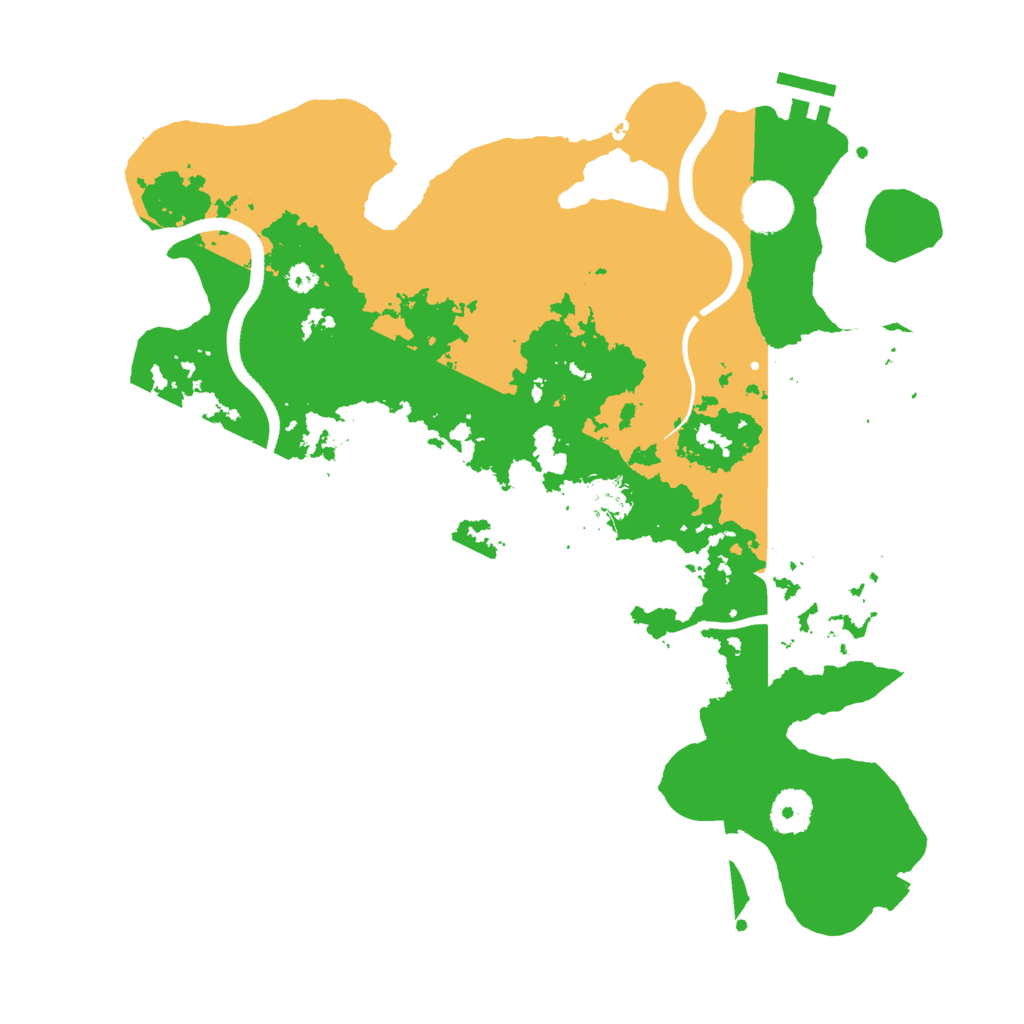 Biome Rust Map: Procedural Map, Size: 3500, Seed: 4809946