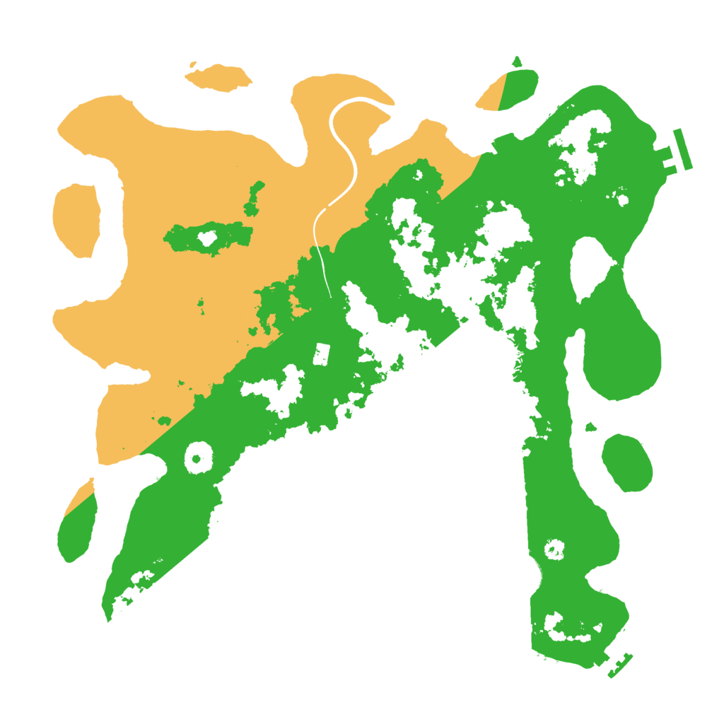 Biome Rust Map: Procedural Map, Size: 3500, Seed: 6266653